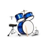Lalaho - batterie pour enfants kit de batterie 3 pices pour dbutants avec tabouret  partir de 3 ans ...