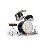 Lalaho - batterie pour enfants kit de batterie 3 pices pour dbutants avec tabouret  partir de 3 ans ...