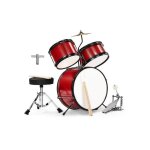 Lalaho - batterie pour enfants kit de batterie 3 pices pour dbutants avec tabouret  partir de 3 ans ...