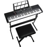 Lalaho - kit complet piano numrique clavier lectronique pour dbutant 61 touches avec stand banc de ...