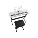Lalaho - kit complet piano numrique clavier lectronique pour dbutant 61 touches avec stand banc de ...