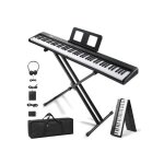 Lalaho - piano numérique 88 touches clavier de piano numérique pliable avec casque standavec fonction ... Lalaho - piano numérique 88 touches clavier de piano numérique pliable avec casque standavec fonction ...