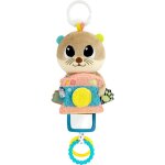 Peluche dveil sensoriel - lamaze - arty la loutre - miroir - sons amusants - attache multifonctionnelle ...