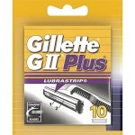 Lames de rasoir homme gii plus lubrastrip pack de 10 lames de recharges [officiel]