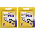 Lames de rasoir - gillette - gii plus - pack de 10 - lubrastrip - pour homme Lames de rasoir - gillette - gii plus - pack de 10 - lubrastrip - pour homme