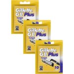 Lames de rasoir homme gii plus lubrastrip pack de 10 lames de recharges [officiel] (lot de 3)