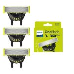 Lames de rasoir - philips one blade - qp430 / 60 - lot de 3 - innovantes - confort optimal