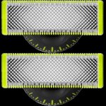 Lame de rasoir - philips - oneblade 360 qp420 / 50 - lot de 2 - compatible oneblade pro - longue dure ...