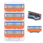 Lames de rechange gillette fusion 5 proshield chill lot de 4 pour rasoir manuel homme 16 pices