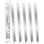 Lames de scie sabre - 12 pouces 3 tpi - acier inoxydable alimentaire - pack 5 lames avec �tui