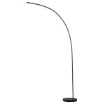 Lampadaire arc en métal 147x40x185 cm led 15 w noir Lampadaire arc en métal 147x40x185 cm led 15 w noir