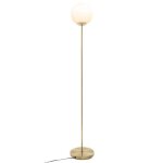 Lampadaire - atmosphera - boule blanche sur pied or - e14 - 60 w - h. 134 cm
