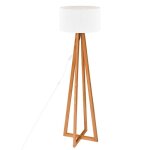 Lampadaire molu bois blanc h140cm - atmosphera createur dinterieur
