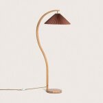 Lampadaire bois luanda marron fonc�