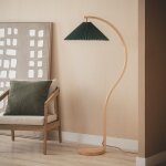 Lampadaire bois luanda vert