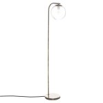 Lampadaire - atmosphera - contemporain - mtal mordor - verre stri - h 153 cm