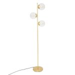 Lampadaire droit en mtal h162cm dor - or - atmosphera createur d'interieur