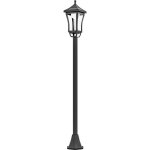 Lampadaire extérieur sur pied - outsunny - led - lanterne classique - 30 lm - hauteur 127 cm - noir Lampadaire extérieur sur pied - outsunny - led - lanterne classique - 30 lm - hauteur 127 cm - noir