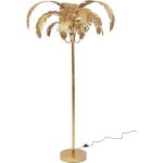 Lampadaire - kare - feuilles de palmier - 170 cm - dor - design contemporain