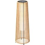 Lampadaire de jardin - outsunny - led - en r�sine tress�e - capteur de lumi�re - style colonial - � 215 ...