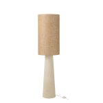 Lampadaire en jute et fibre de verre beige fonc� 35x35x140 cm
