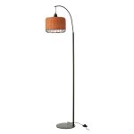 Lampadaire lanterne en m�tal eldon 168cm orange