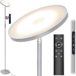 Anten lampadaire led dimmable 30w - 3330lm avec tlcommande 3000 - 6000k - moderne pour salon bureau ...