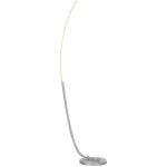 Lampadaire led - homcom - 3 niveaux de luminosit rglables - lampe sur pied - 46 x 25 x 147 cm - argent ...