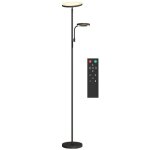 Lampadaire led - homcom - 42w - dimmable 2700k - 6500k 4 couleurs variation continue 4 modes sc�ne - ...