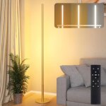 Lampadaire led sur pied - suteo - intensit� variable 1% - 100% - couleurs 2700k - 6500k - t�l�commande ...