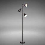 Lampadaire led vintagelampe  pied design rtro3 spots orientablesampoules e27 led ou halognehauteur ...