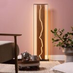 Lampadaire led - zvvn - bois rustique - 3000 k - 2300 lm - 120 cm