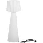 Lampadaire lumineux design filaire abat - jour ondul pour extrieur clairage puissant led blanc lady ...