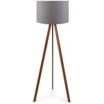Lampadaire en mdf et pvc floor gris et marron Lampadaire en mdf et pvc floor gris et marron