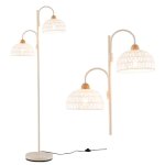 Lampadaire moderne à 2 abat - jours avec cordes tissées costway - rotative à 350° - interrupteur au pied ... Lampadaire moderne à 2 abat - jours avec cordes tissées costway - rotative à 350° - interrupteur au pied ...