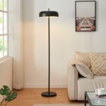 Lampadaire � pied barton 2 x e27 159 cm noir