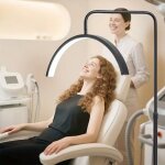 Lampadaire r�glable de avec t�l�commande luminosit� et hauteur r�glables lampadaire arqu� pour tatouages ...