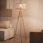 Lampadaire rotin adirane naturel