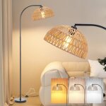 Lampadaire rotin boho avec abat - jour en rotin et interrupteur À piedlampadaire sur pied arc vintage ... Lampadaire rotin boho avec abat - jour en rotin et interrupteur À piedlampadaire sur pied arc vintage ...