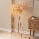 Lampadaire en rotin lasje naturel