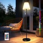 Lampadaire solaire extrieur tanche avec capteur de lumireip66usb ou solaire charge14 couleurs rgbpour ...