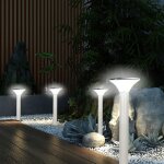 Lampadaire solaire ext�rieur led - ulisem - 6 500 k - capteur automatique - aluminium