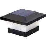 Lampadaire solaire ext�rieur led villa jardin all�e patio blanc