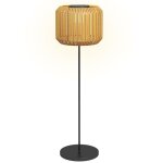 Lampadaire solaire extrieur - outsunny - avec capteur de lumire - style moderne - tanche - en rsine ...