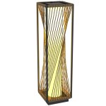 Lampadaire solaire extrieur - outsunny - rechargeable - avec capteur de lumire - style moderne - en ...