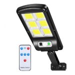 Lampadaire solaire led dextrieur avec panneau solaire dtecteur de mouvement 3 modes lumire froide ...