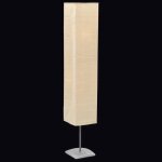 Lampadaire avec support pour salon - lampe sur pied en acier 135 cm beige