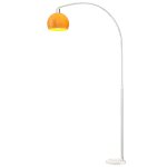 Lampadaire sur pied salon - homcom - abat - jour minimaliste  haut mt et interrupteur  pied - mtal ...