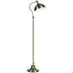 Lampadaire sur pied salon - homcom - rtro - abat - jour rglable - interrupteur  pied - 42 x 25, 5 ...