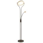 Lampadaire sur pied salon - lampe sur pied 18 w argenté 180 cm variable Lampadaire sur pied salon - lampe sur pied 18 w argenté 180 cm variable